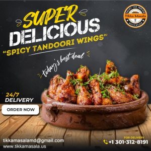 spicy tandoori wings